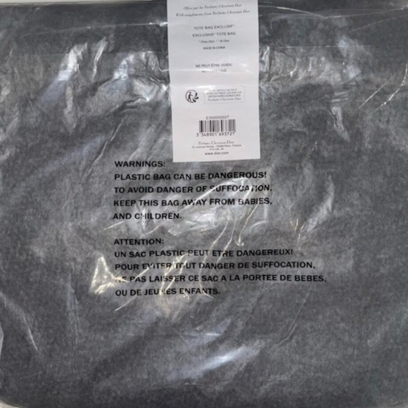 DIOR Black Lace Mesh Cannage Pattern Tote Bag, GWP, New! - Picture 5 of 5